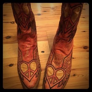 Western Ladies Cowboy Boots all leather Size 81/2